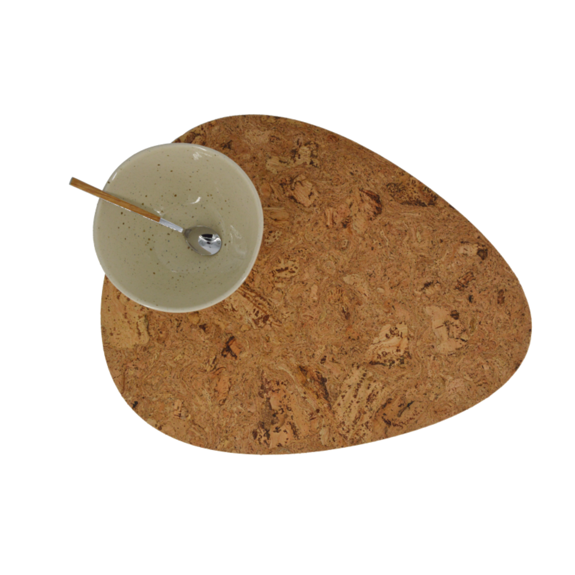 Conjunto de 4 Individuais Gota em Cortiça | Natural - Standard — 420 x 310 mm