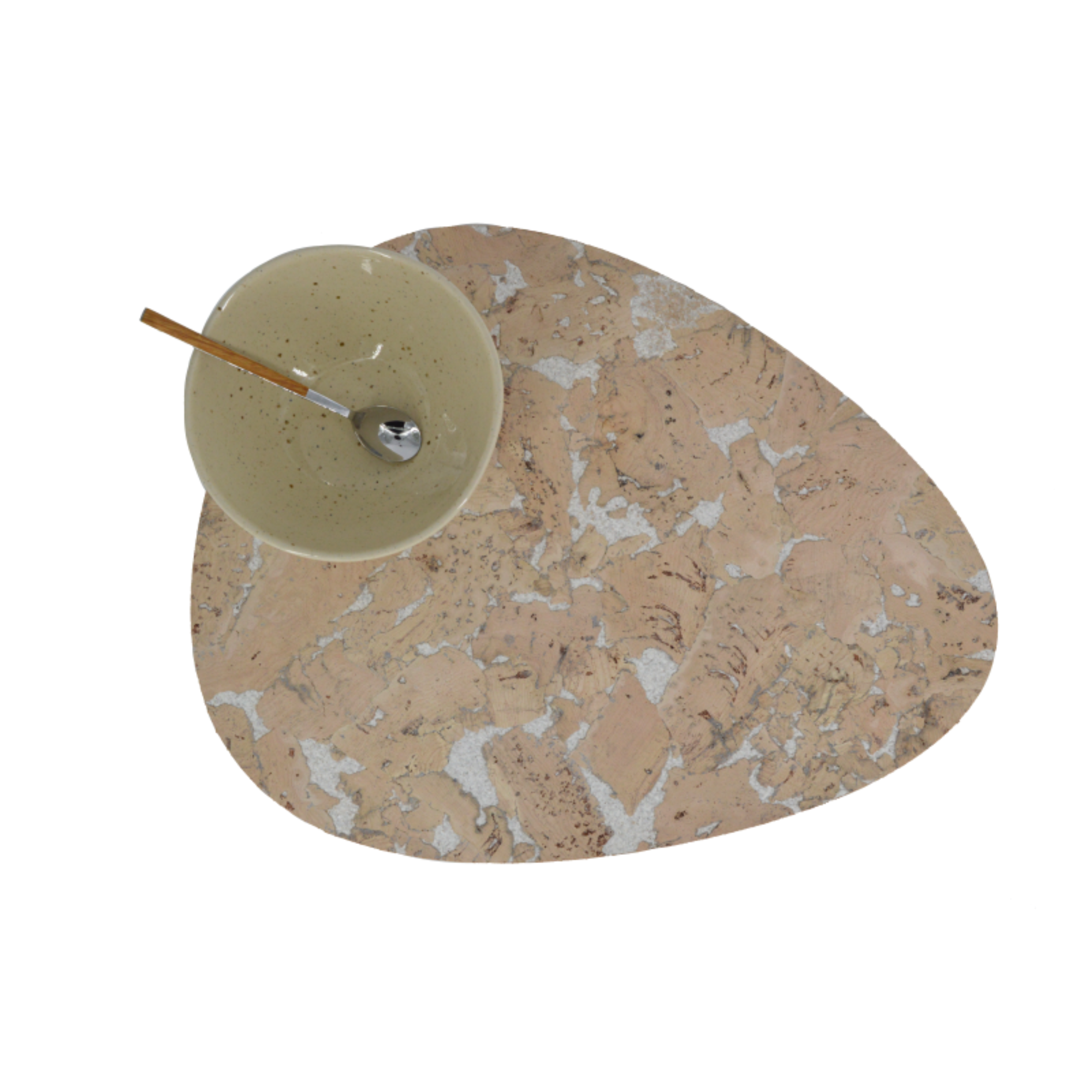 Conjunto de 4 Individuais Gota em Cortiça | White Light - Standard — 420 x 310 mm
