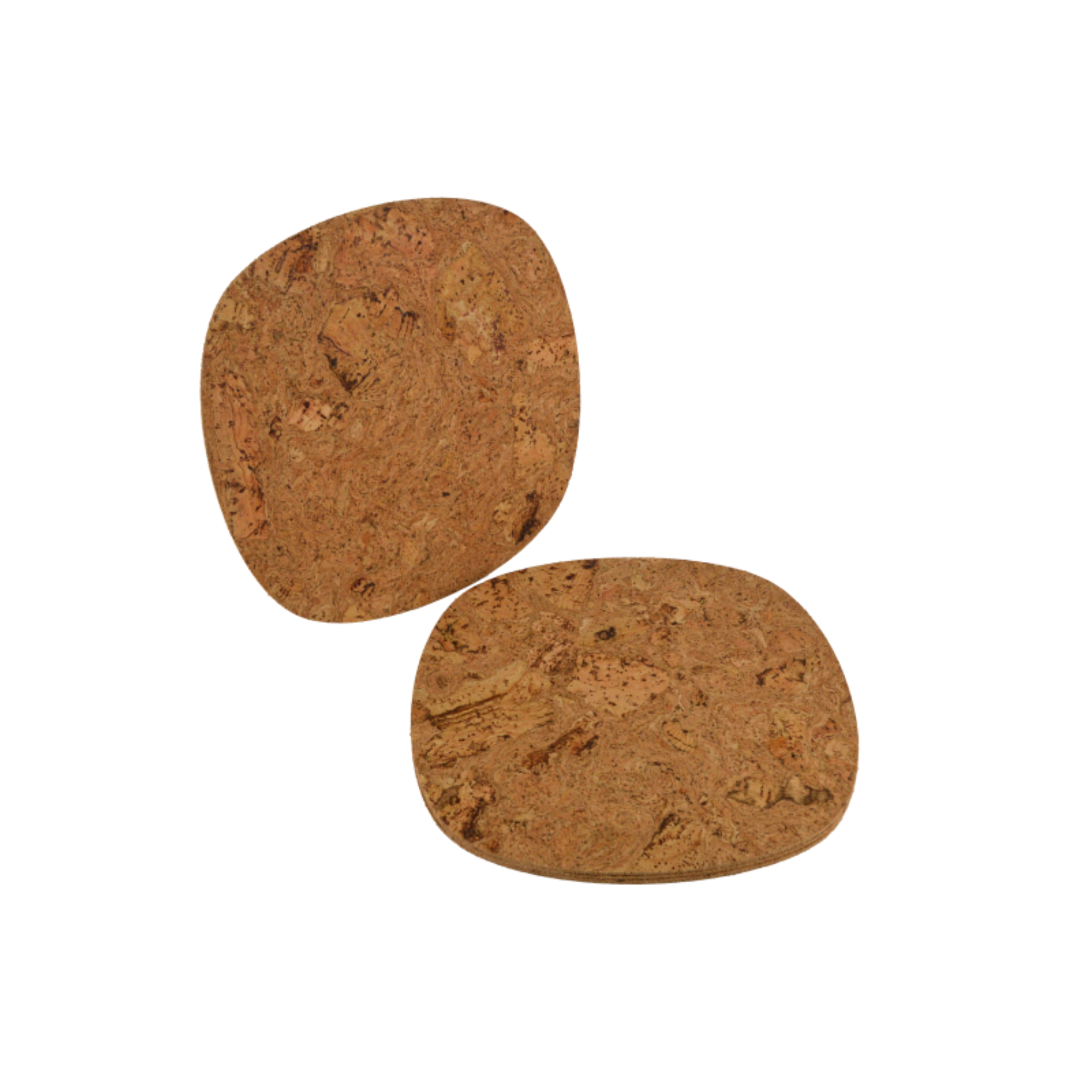 Conjunto de 4 Individuais Pebble em Cortiça | Natural