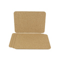 Conjunto de 4 Individuais de Mesa em Cortiça 40 x 30 cm | Natural Clássico