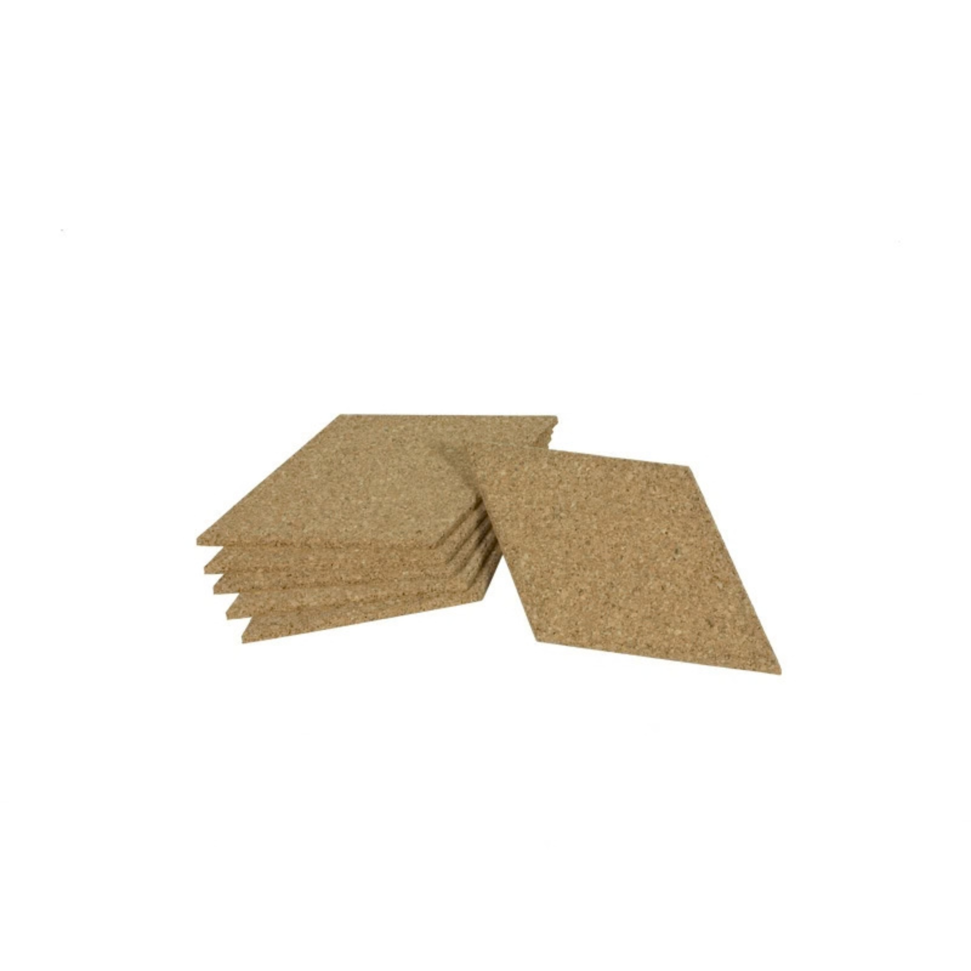 Revestimento de Parede em Cortiça Losango Natural | Set de 6 | Autoadesivo - produto em cortiça portuguesa