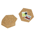 Revestimento Hexagonal em Cortiça Escura | Set de 6 | Autoadesivo