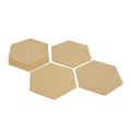 Revestimento Hexagonal em Cortiça Natural | Set de 6 | Autoadesivo