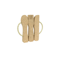 Descanso de Tacho em Cortiça | Garfo Decorativo - 260 × 230mm