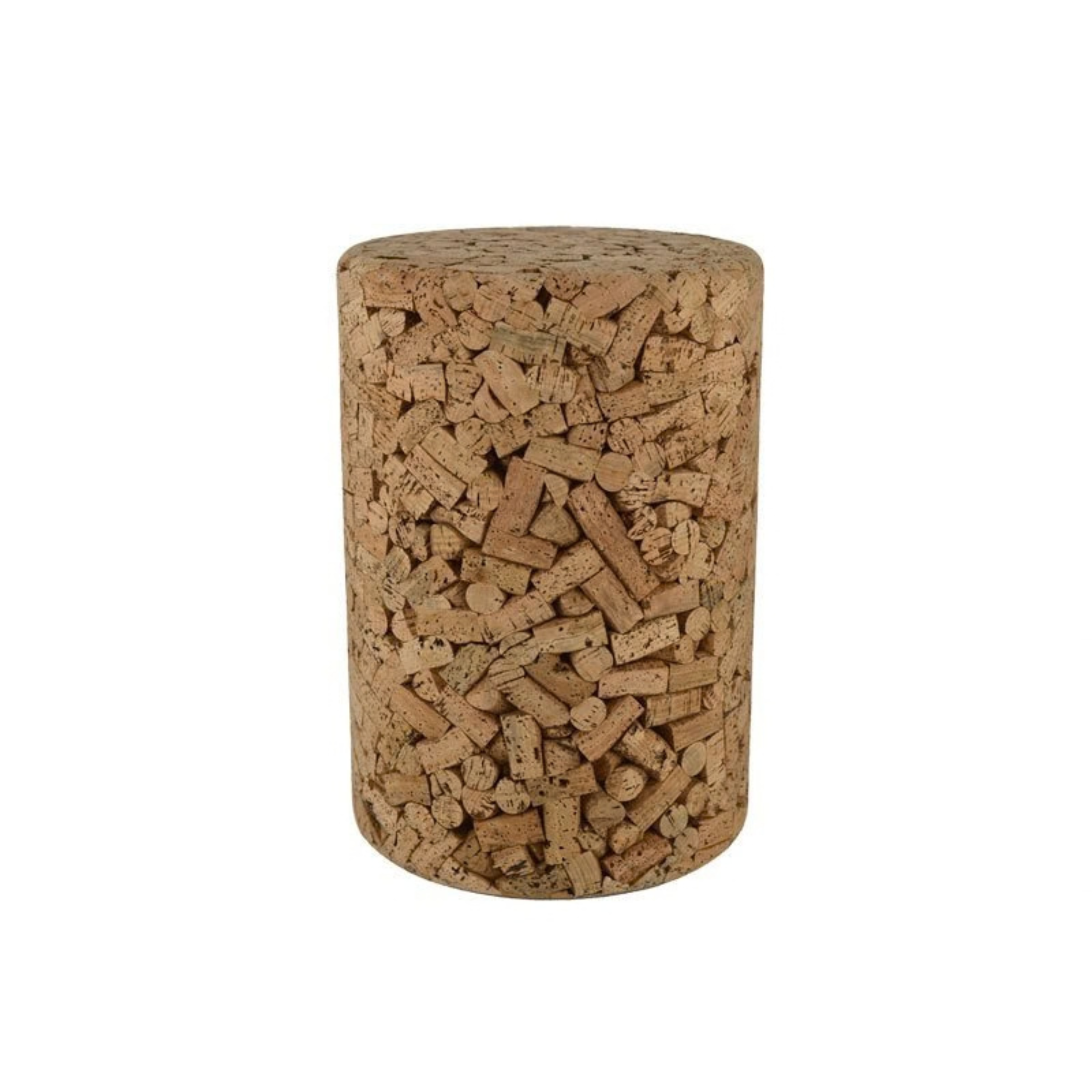 Banco em Cortiça Design Rolhas de Vinho | Ø300 x A435 mm - produto em cortiça portuguesa