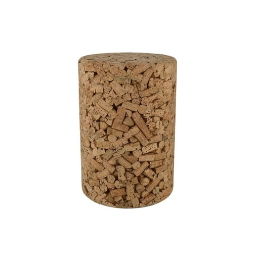 Banco em Cortiça Design Rolhas de Vinho | Ø300 x A435 mm - produto em cortiça portuguesa