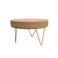 Mesa de Centro em Cortiça com Pés Metálicos Hairpin | Ø650 x A480 mm - produto em cortiça portuguesa