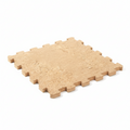Placas modulares em cortiça natural com encaixe puzzle para pavimento