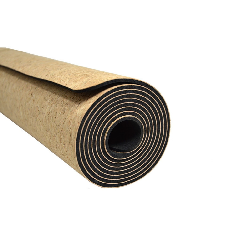 Tapete de Yoga em Cortiça 4 mm com Base em Borracha Natural | 1830 x 650 mm - produto em cortiça portuguesa