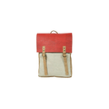 Mochila Satchel em Cortiça Vermelha e Natural
