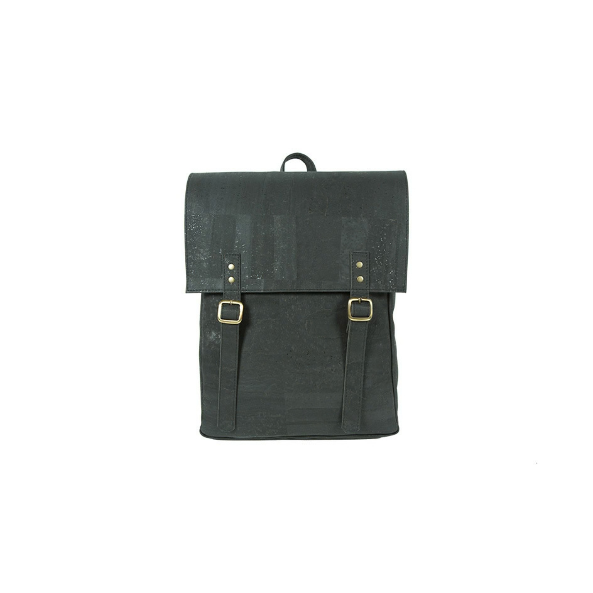 Mochila Satchel em Cortiça Preta