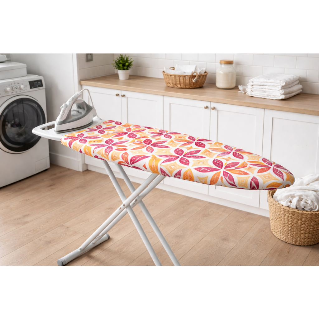 Cobertura para Tábua de Engomar em Espuma e Moletão Orla4U 140x52cm Noite Botânica