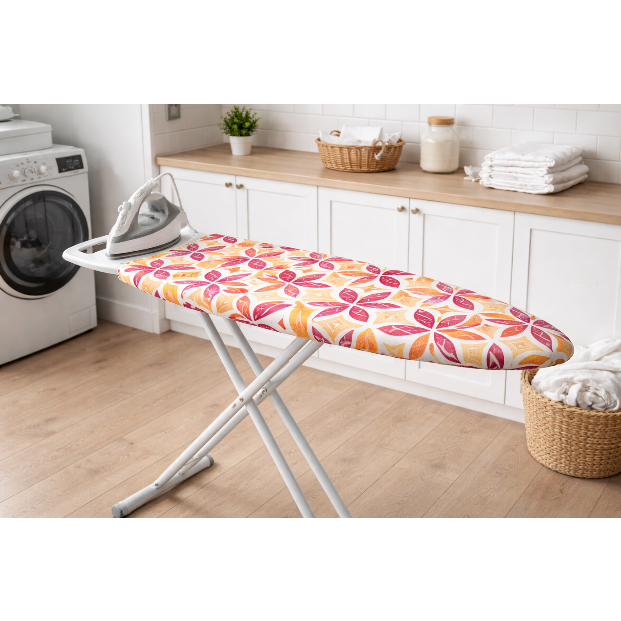 Cobertura para Tábua de Engomar em Espuma e Moletão Orla4U 140x52cm Noite Botânica