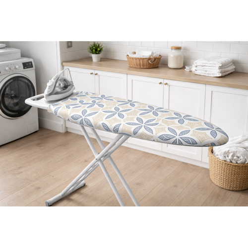 Cobertura para Tábua de Engomar em Espuma e Moletão Orla4U 140x52cm Brisa Cinza
