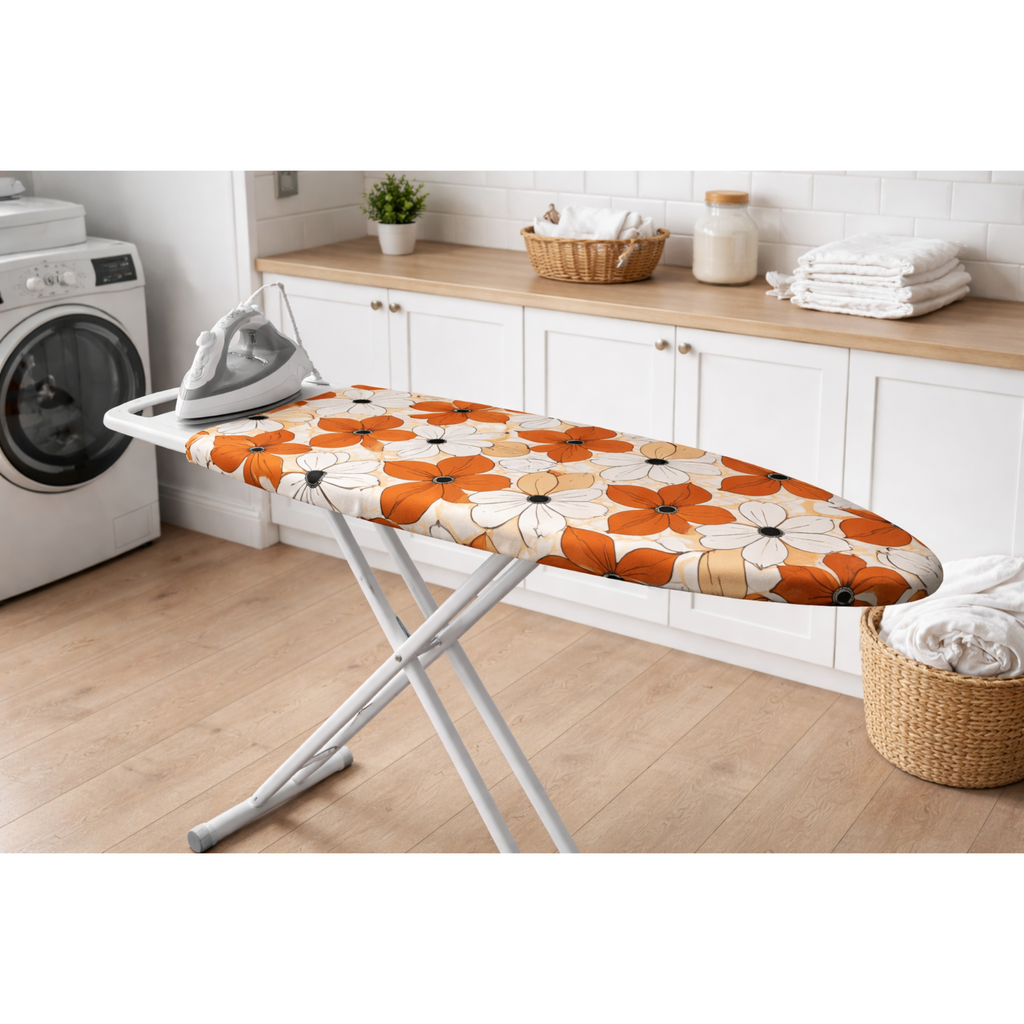 Cobertura para Tábua de Engomar em Espuma e Moletão Orla4U 130x45cm Jardim Rubi