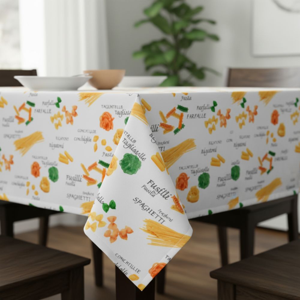 Toalha de Mesa Anti-Manchas Orla4U em Algodão e Poliéster 140x140 cm Pasta Italiana