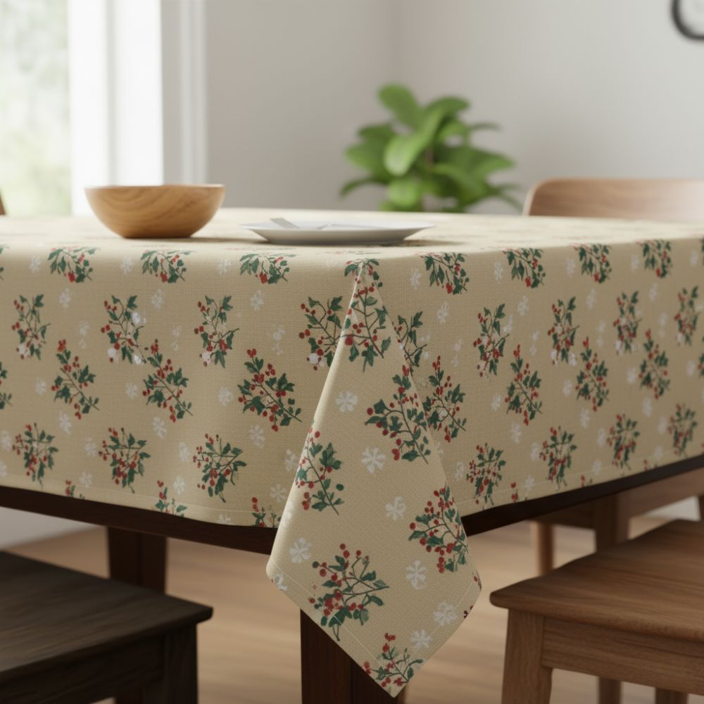 Toalha de Mesa Anti-Manchas Orla4U em Algodão e Poliéster 140x140 cm Jardim de Inverno