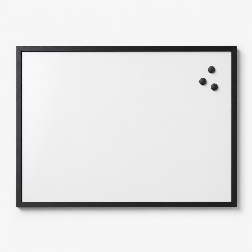 Quadro Magnético Preto Orla4U para Giz e Ímanes 30x40cm
