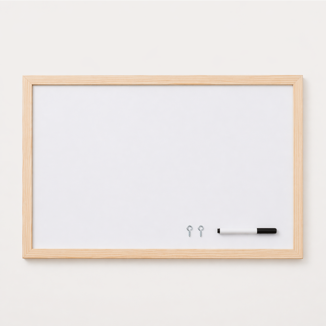 Quadro Branco Magnético Orla4U para Organização Diária 30x40cm